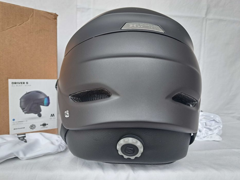 Kask narciarski Salomon Driver S All Black Silver M 56-59cm