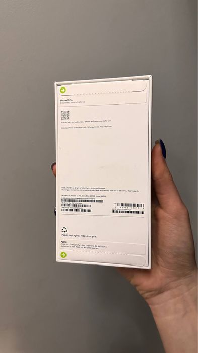 Apple iPhone 17 Pro 256GB (Deep Blue), ( e-Sim )