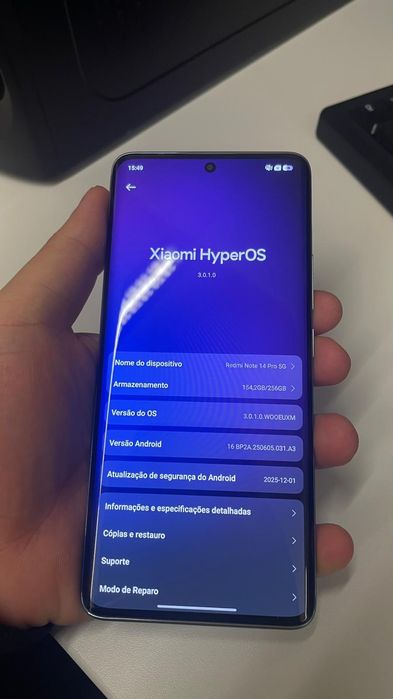 Xiaomi Redmi Note 14 Pro 5G 8GB RAM 256GB – Estado Impecável