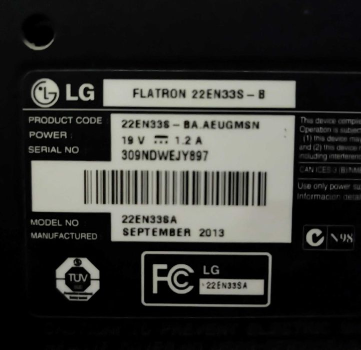 Monitor LED FULL HD LG EN33S 21,5" 55cm | Entrega gratuita*