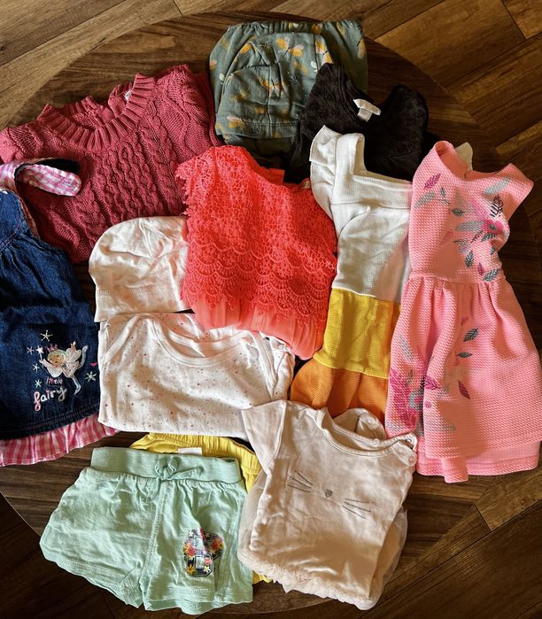 Paka dla dziewczynki 80cm sukienki