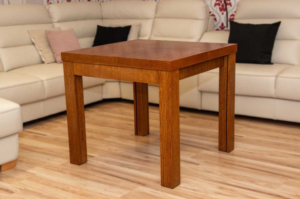 Stół Dębowy Rozkładany 90x90+2x55 (50% TANIEJ*)