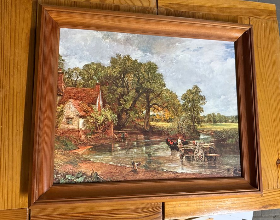 Obraz w ramie drewnianej 58x49