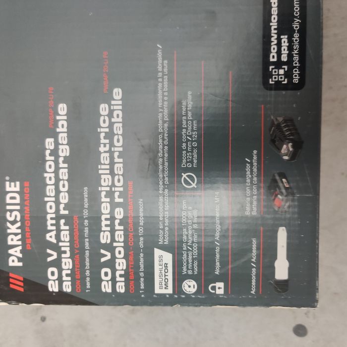 Rebarbadora Parkside performance 20v