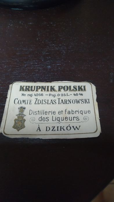 Etykieta Krupnik Polski Dzików - Tarnowscy