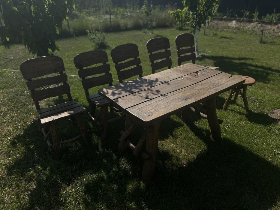 Meble ogrodowe 100% dębowe