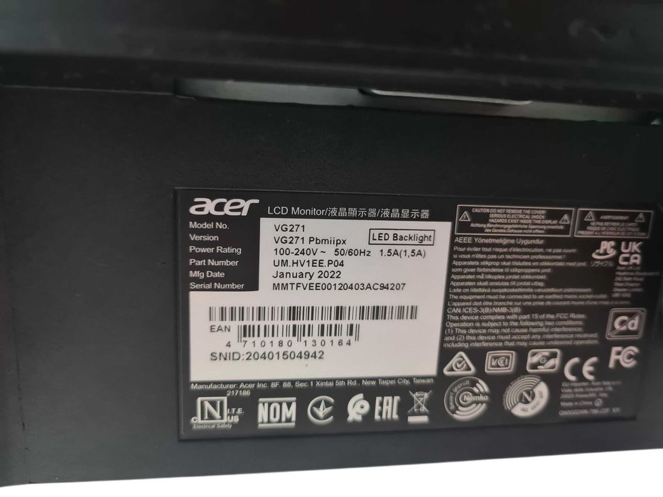 Monitor Acer Nitro VG271