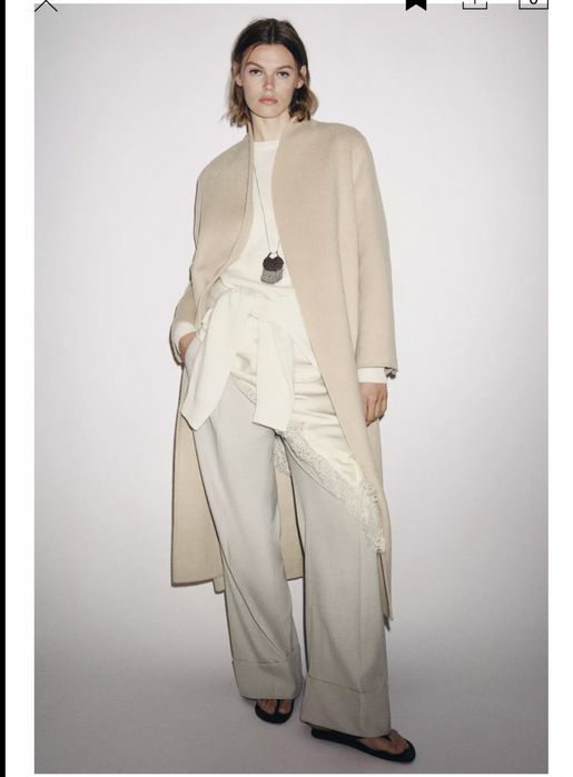 Шерстяне пальто zara