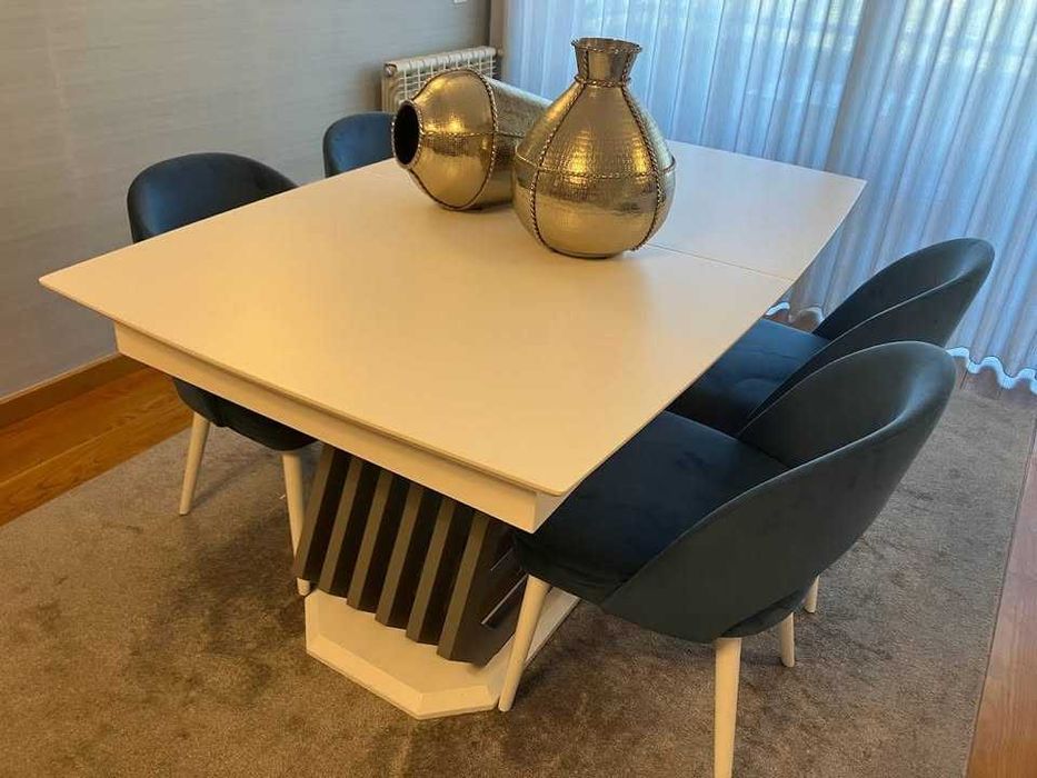 4 Cadeiras/poltronas azuis