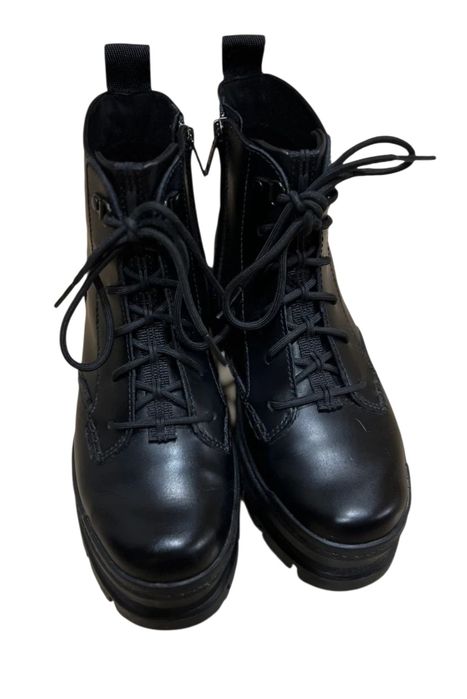 UGG botki trapery glany 37 38 skóra nat. cyberpunk gothic black 800 PL
