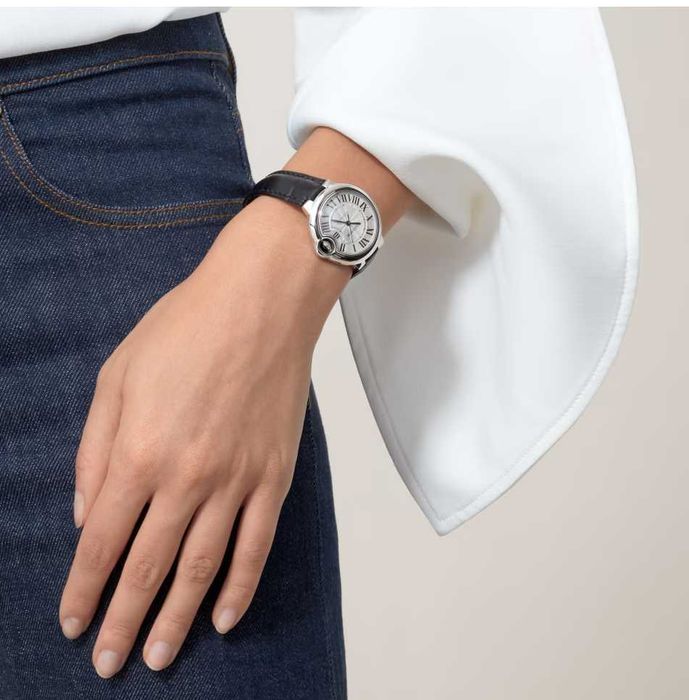 Годинник unisex Ballon Bleu de Cartier watch stripe black