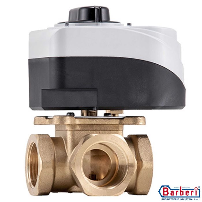 Zawór 4 Drogowy 1'' Mieszający Z Siłownikiem Elektrycznym 230v M03.4