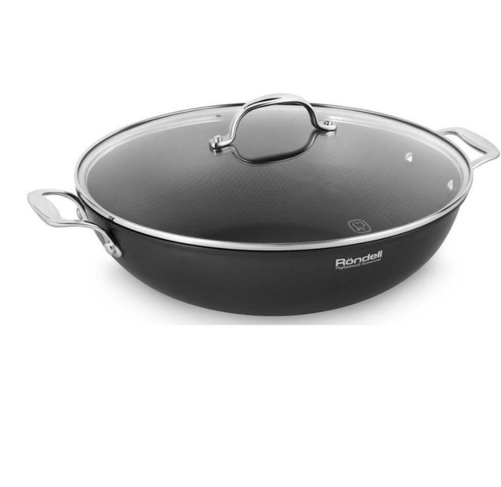 Сковорода вок с крышкой