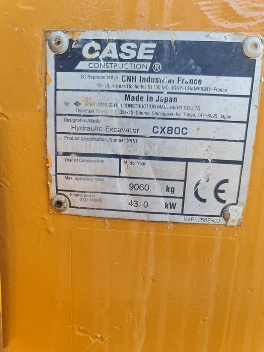 Mini giratória Case cx80c