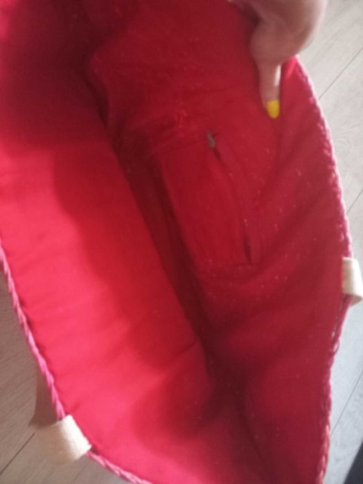 Torebka pleciona plażowa na wakacje