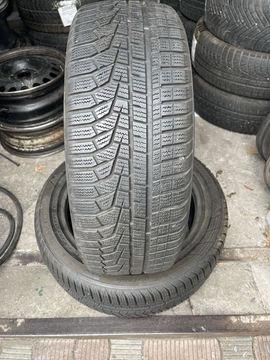 Штны 205/55 R17 Hankook RFT б/у пара зима 6мм L9