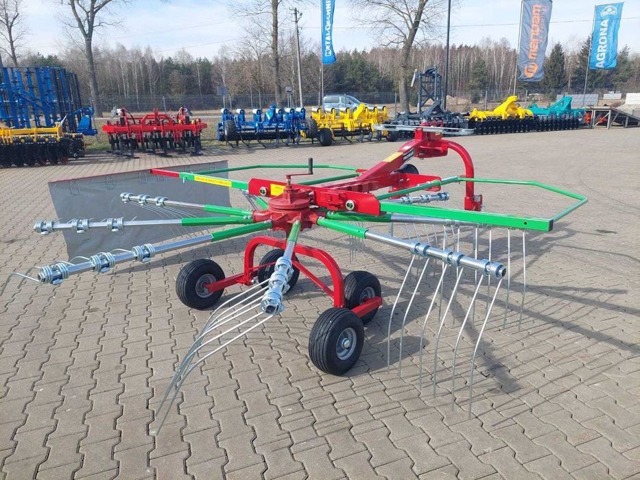 Zgrabiarka Karuzelowa TALEX Spyder 3,6m 4,2m tandem WOM koło kopiujące