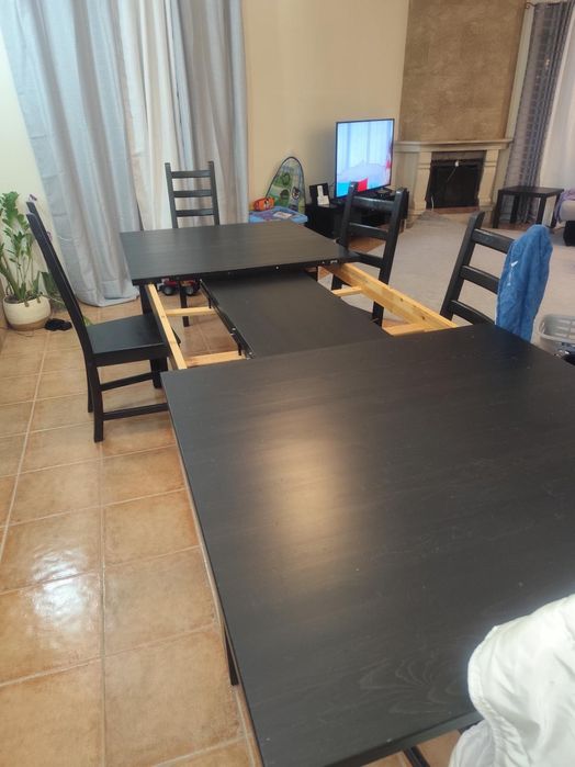 Mesa de jantar, 8 cadeiras