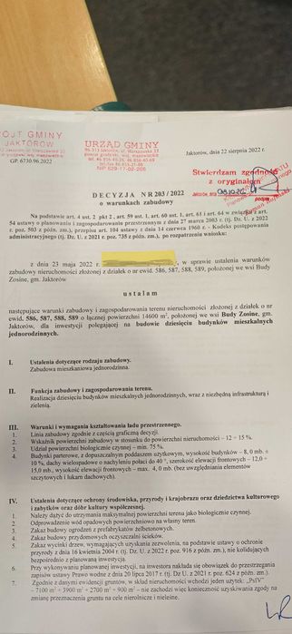 Działka budowlana_Budy Zosine