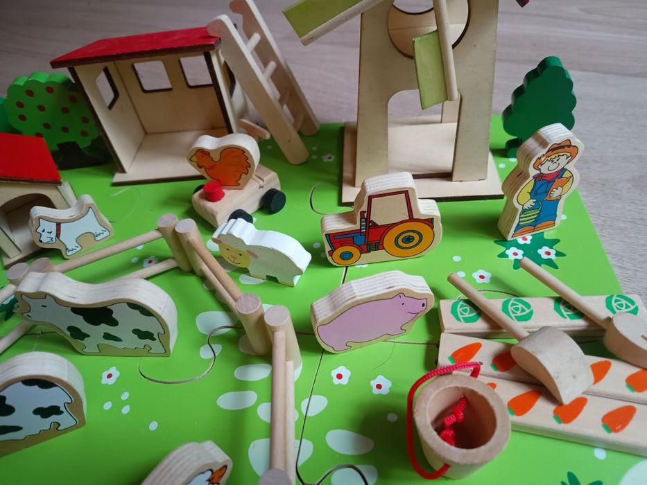 Zestaw Farma drewniana BigJigs Toys