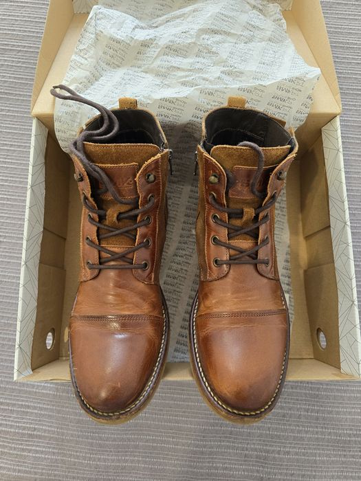 Botas de pele SMK tamanho 43