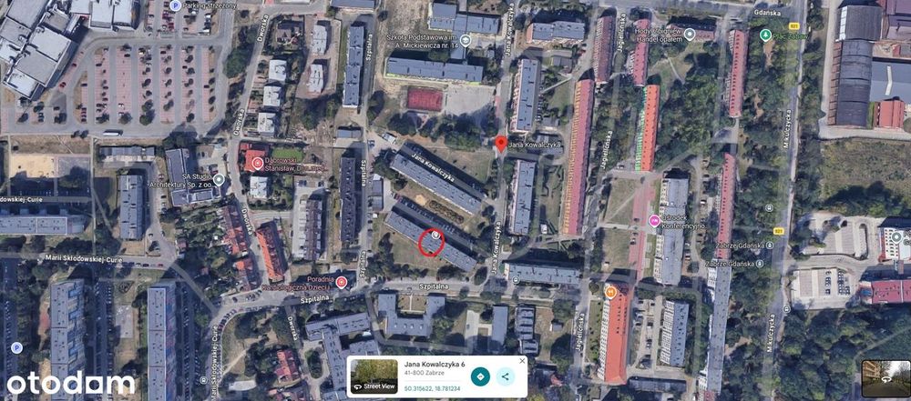 Mieszkanie dwupokojowe dzielnica Zabrze Centrum Północ