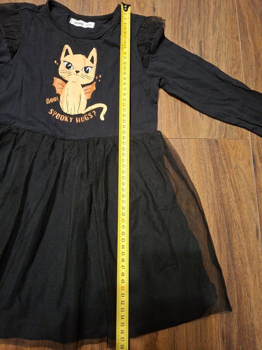 Sukienka 116 Sinsay przebranie strój nietoperz halloween