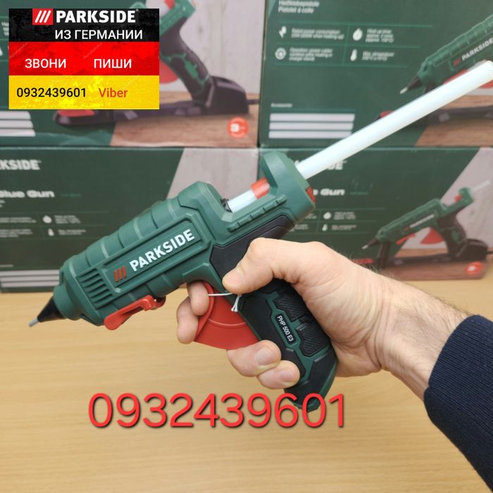 Беспроводной клеевой пистолет из ГЕРМАНИИ Parkside PHP 500 E3 клейовий
