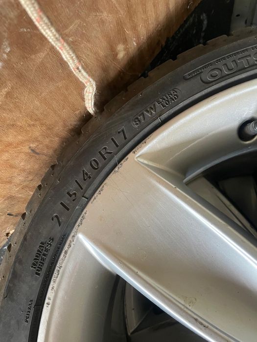 Jantes 17 para VW Polo com Pneu Novos Dunlop