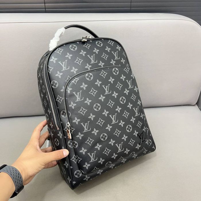 Рюкзак Louis Vuitton мужской черный кожаный monogram оригинал