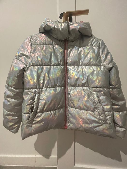 Kurtka holograficzna dziewczęca 134/140
