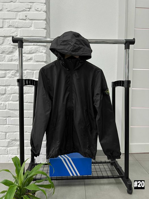 БЕЗ ПЕРЕДПЛАТ • Стон Айленд Куртка Черная • Ветровка Stone Island