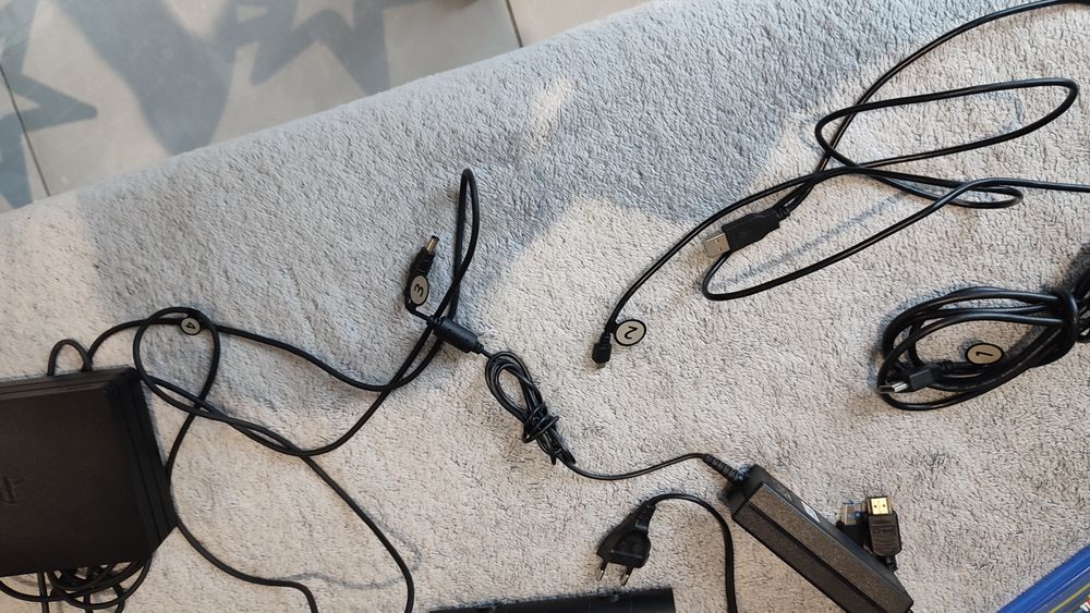 Zestaw VR PS4 PS5 okulary plus pełne okablowanie