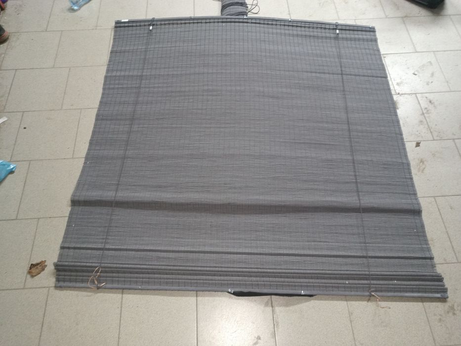 Roleta bambusowa antracyt szara 160x180 2 sztuki