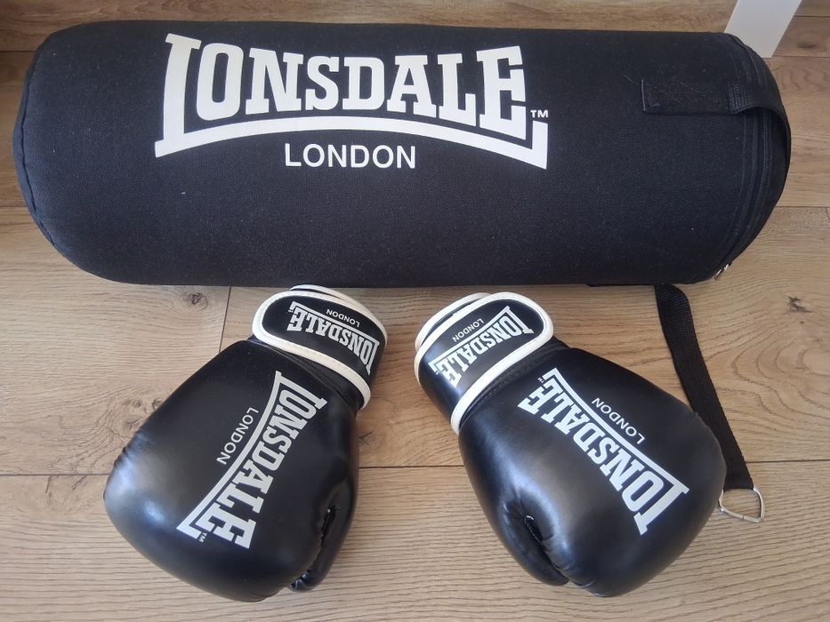 Młodzieżowy worek bokserski Longsdale z rękawicami 6 oz