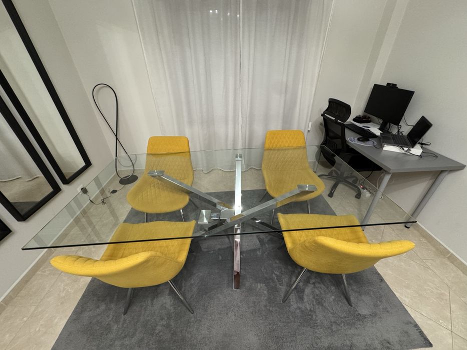 Mesa Sala de Jantar em Vidro
