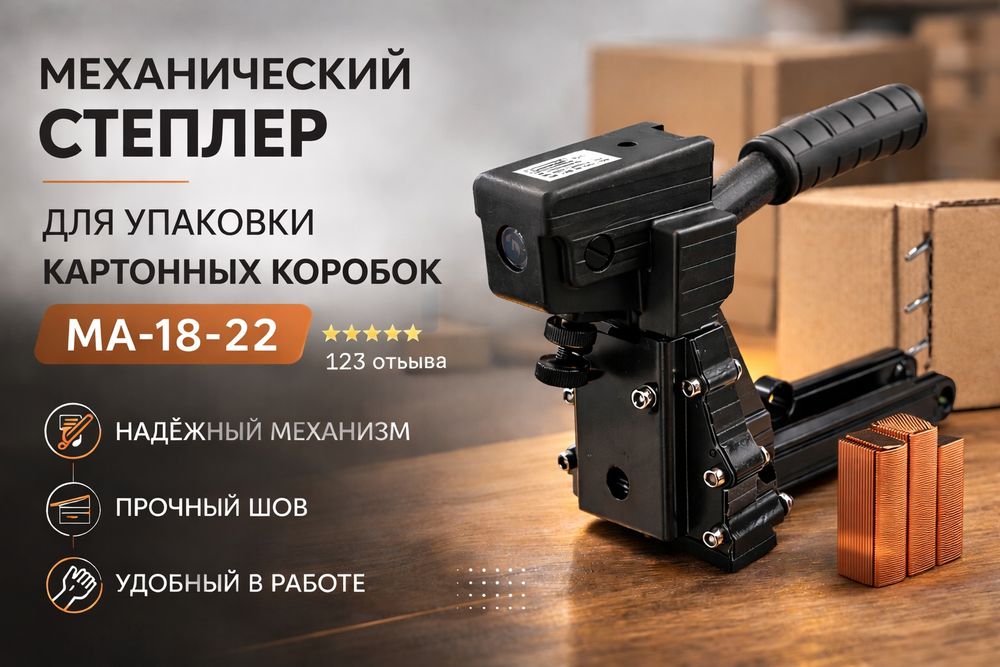 механический степлер для упаковки картонных коробок MA-18-22