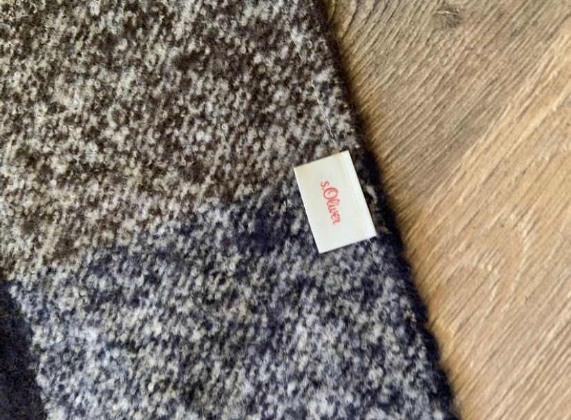 Шарф шерсть у клітинку s.Oliver шерстяний шарфік клітинка