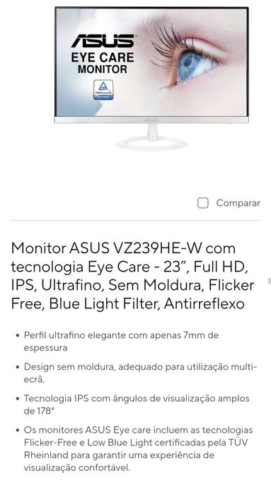 Monitor Asus vz239he w