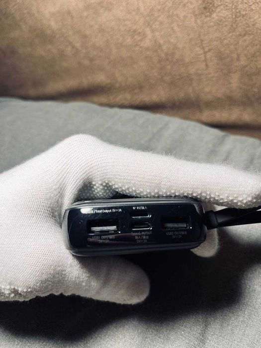 Power Bank Baseus Qpow 10000mAh 15W з вбудованим Lightning кабелем