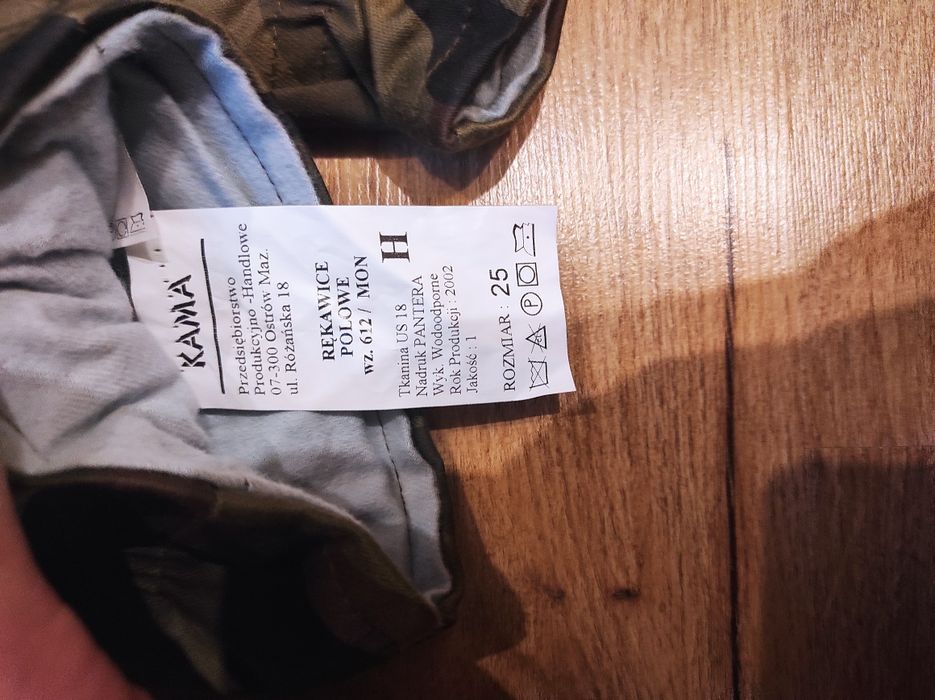 Rękawiczki wojskowe