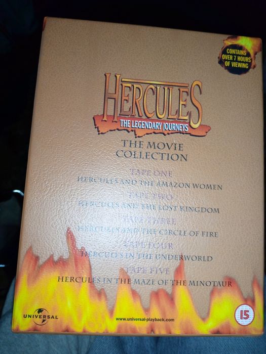 Видеокассеты Геркулес бокс 5шт,оригинал,на английском