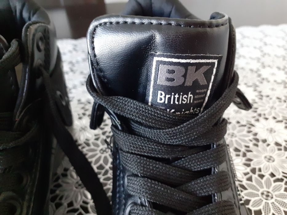 Buty do kostki BK British Knights czarne 29 wkladka 19cm j.nowe