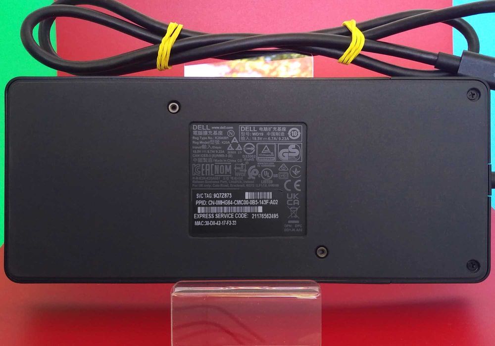 Док-станция Dell WD19 Video 5K Любому ноутбуку/ПК Type-C /Thunderbolt