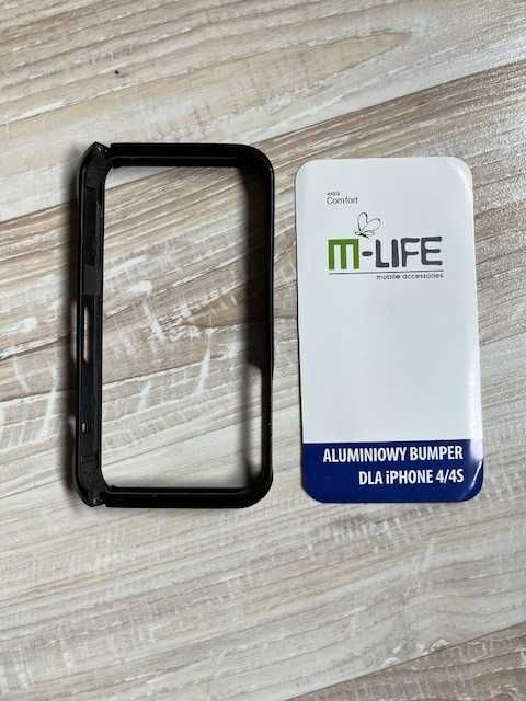 Aluminiowy bumper (ramka) M-Life do Apple Iphone 4/4S czarny