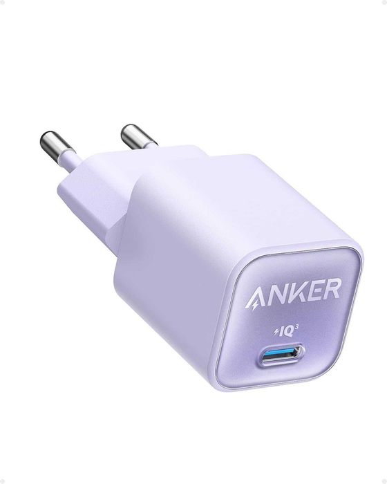 Зарядний пристрій Anker 511 Nano III - 30W USB-C, фіолетовий, чорний