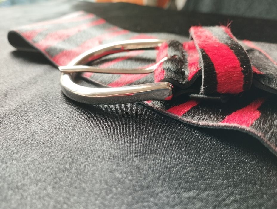 Pasek Isabel Marant skóra z włosiem