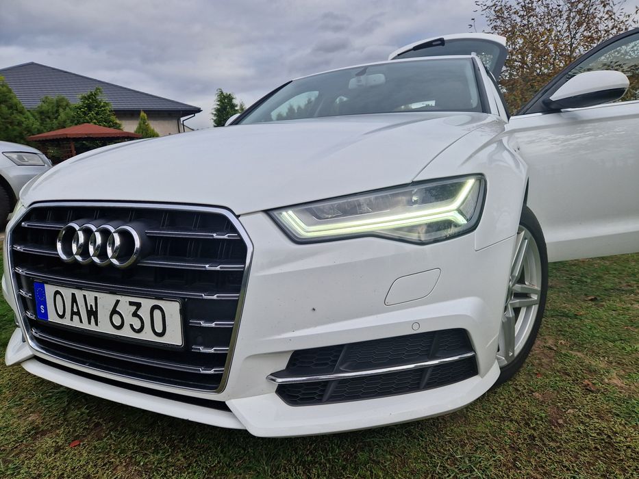 Audi a6 2.0tdi ultra sline nowe opony full led webasto serwis aso