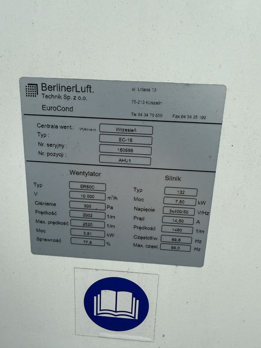 Centrala wentylacyjna BerlinerLuft