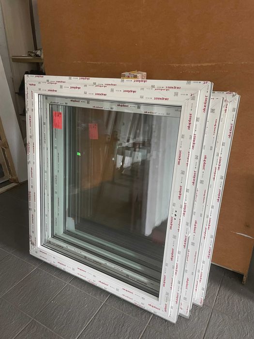 Okno PCV 125x126 białe NOWE Z RABATEM -50%